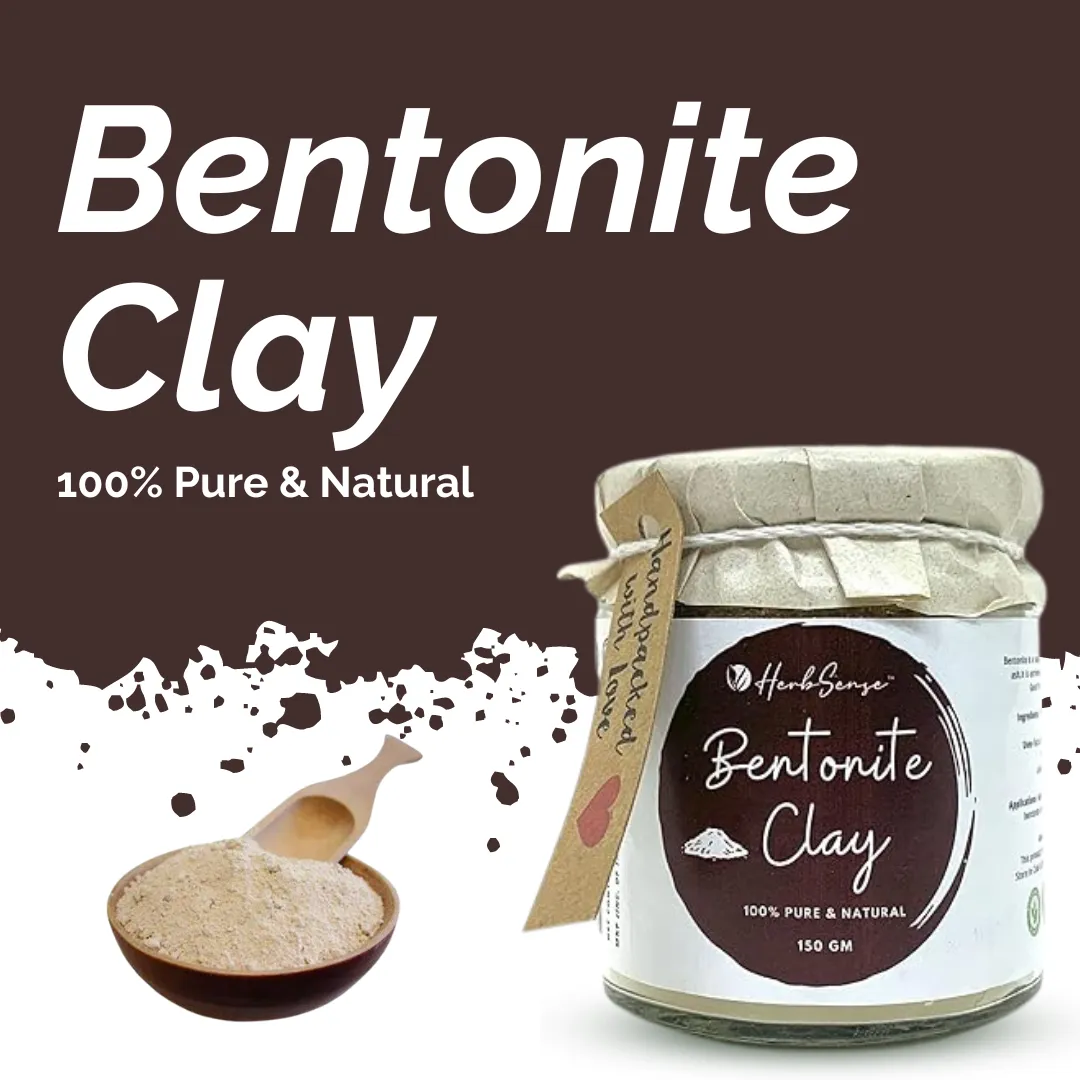 Bentonite Clay -Multipurpose for Skin & Hair, Oil Control, Anti-Acne ,Detoxifying & Purifying Clay Mask- -150gm