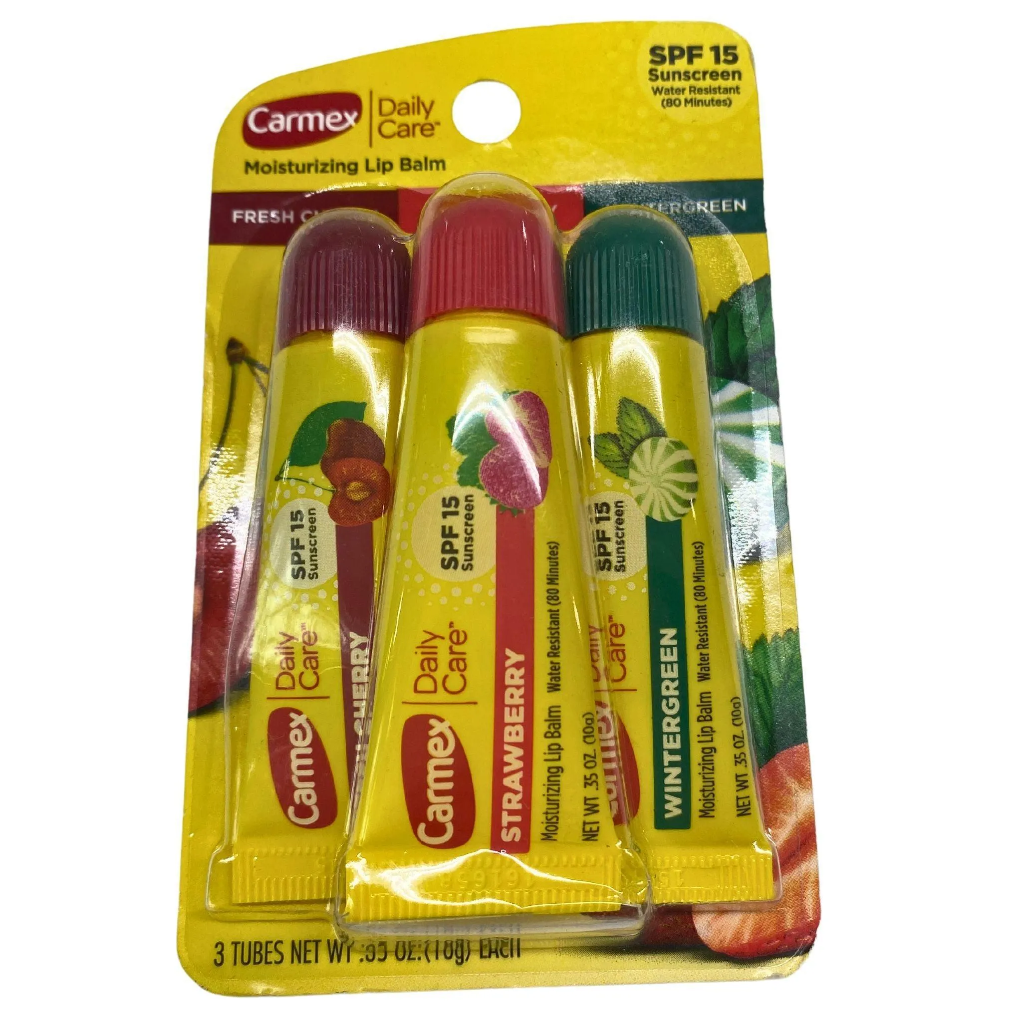 Carmex Daily Care Moisturizing Lip Balm SPF 15 Sunscreen (40 Pcs Lot)