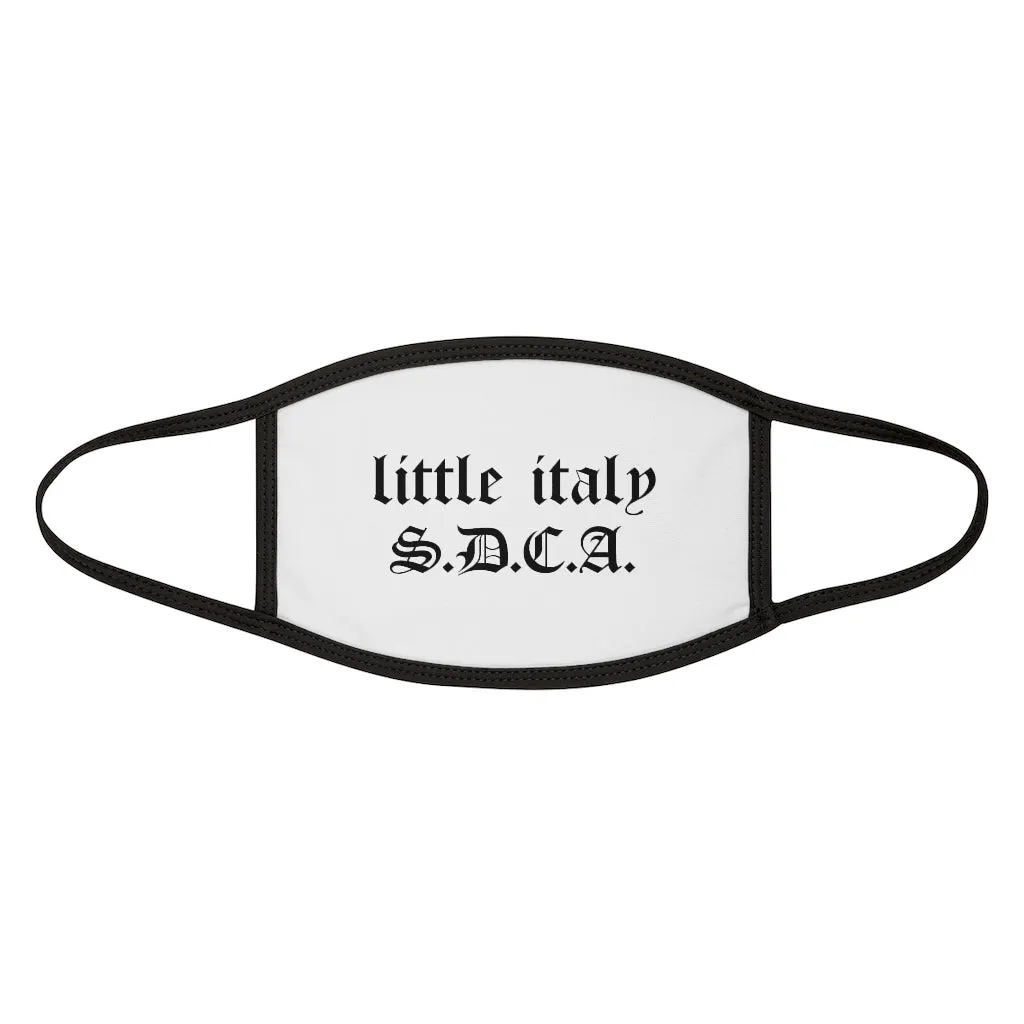Little Italy S.D.C.A Gothic Logo Mixed-Fabric Face Mask