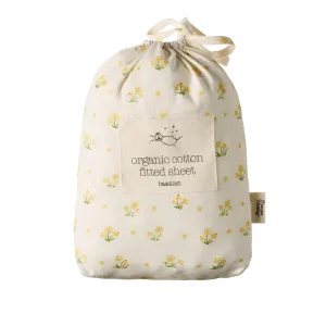 Nature Baby Fitted Sheet Jersey - Daisy Daze Yellow Print