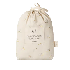 Nature Baby Fitted Sheet Jersey - Dragonfly Print