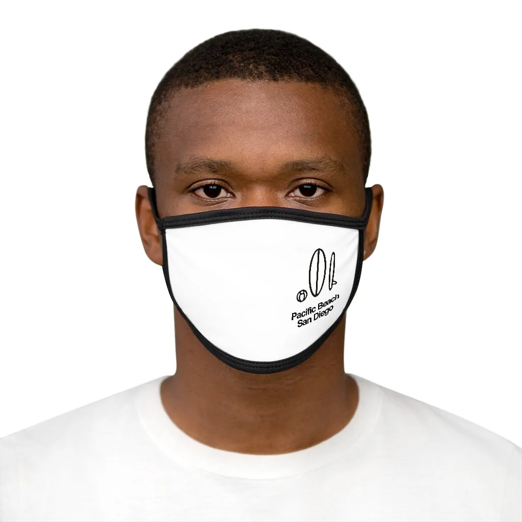 Pacific Beach San Diego Mixed-Fabric Face Mask