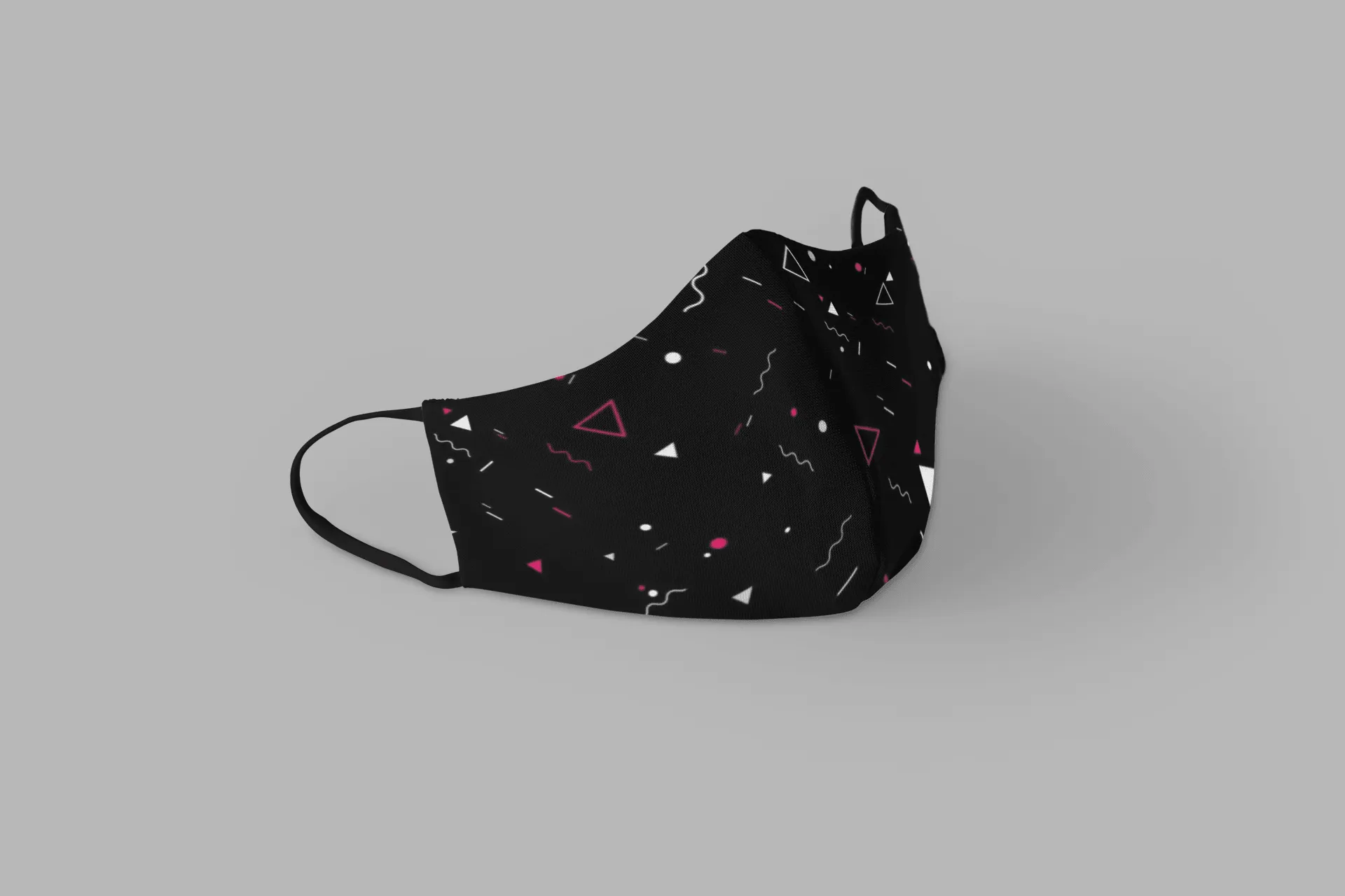 " Minimal Pattern"- Printed Tetra Shield Protection Mask