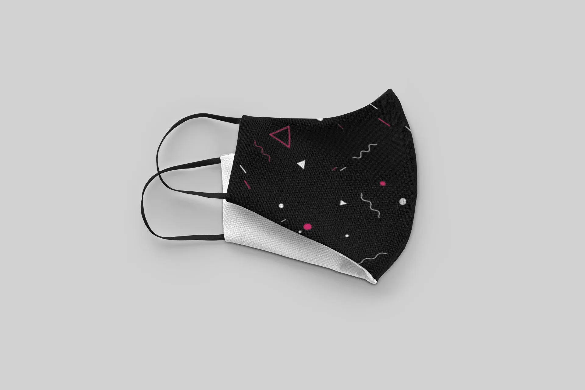 " Minimal Pattern"- Printed Tetra Shield Protection Mask
