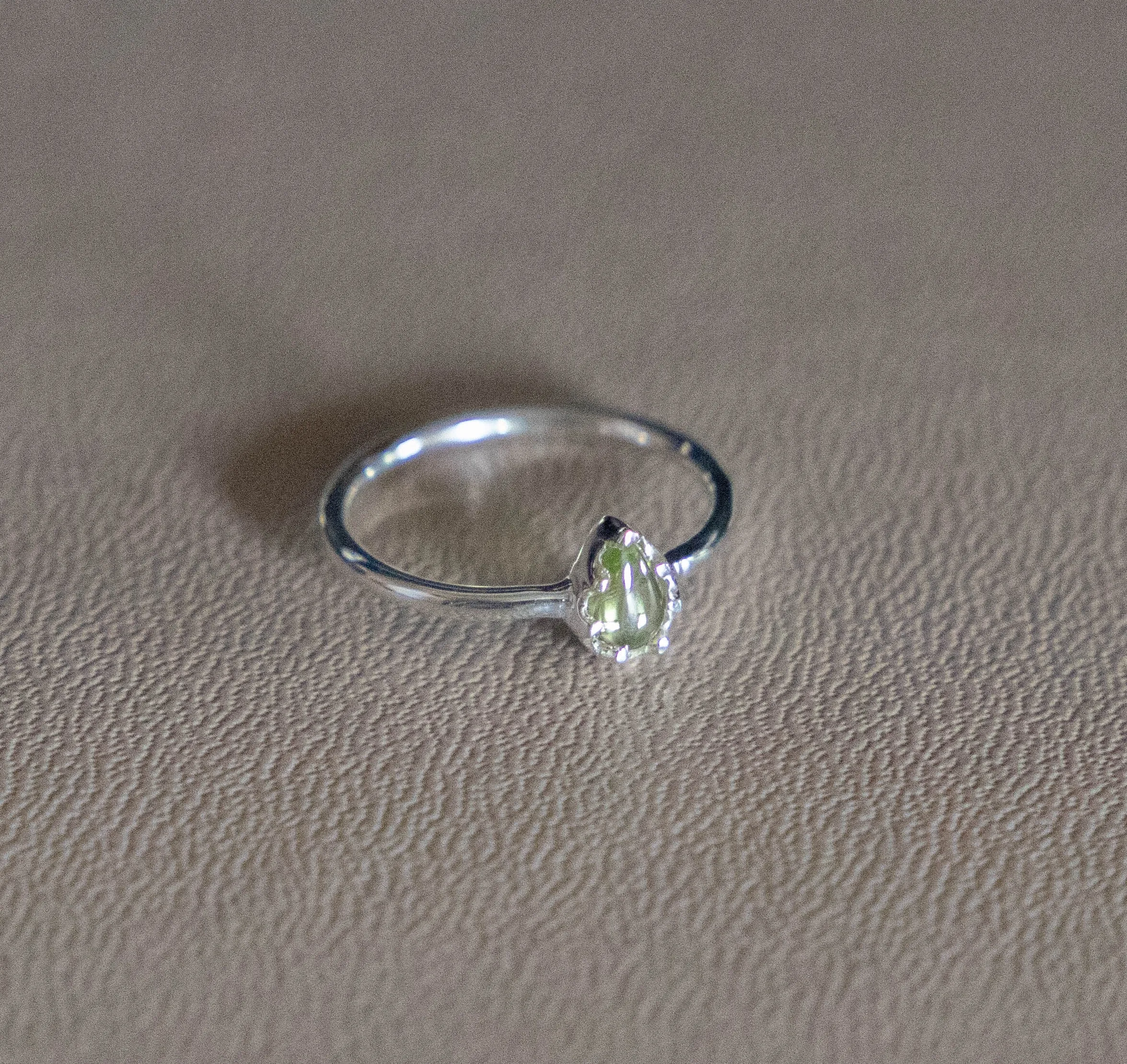 Sterling Silver Ring with Peridot