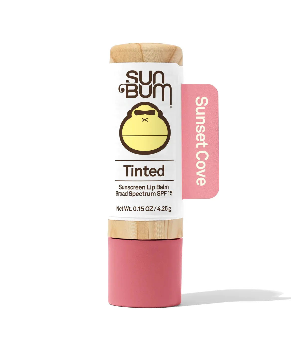 Sun Bum® Sunscreen Lip Balm, SPF 15, Tinted, Sunset Cove, 0.15 oz